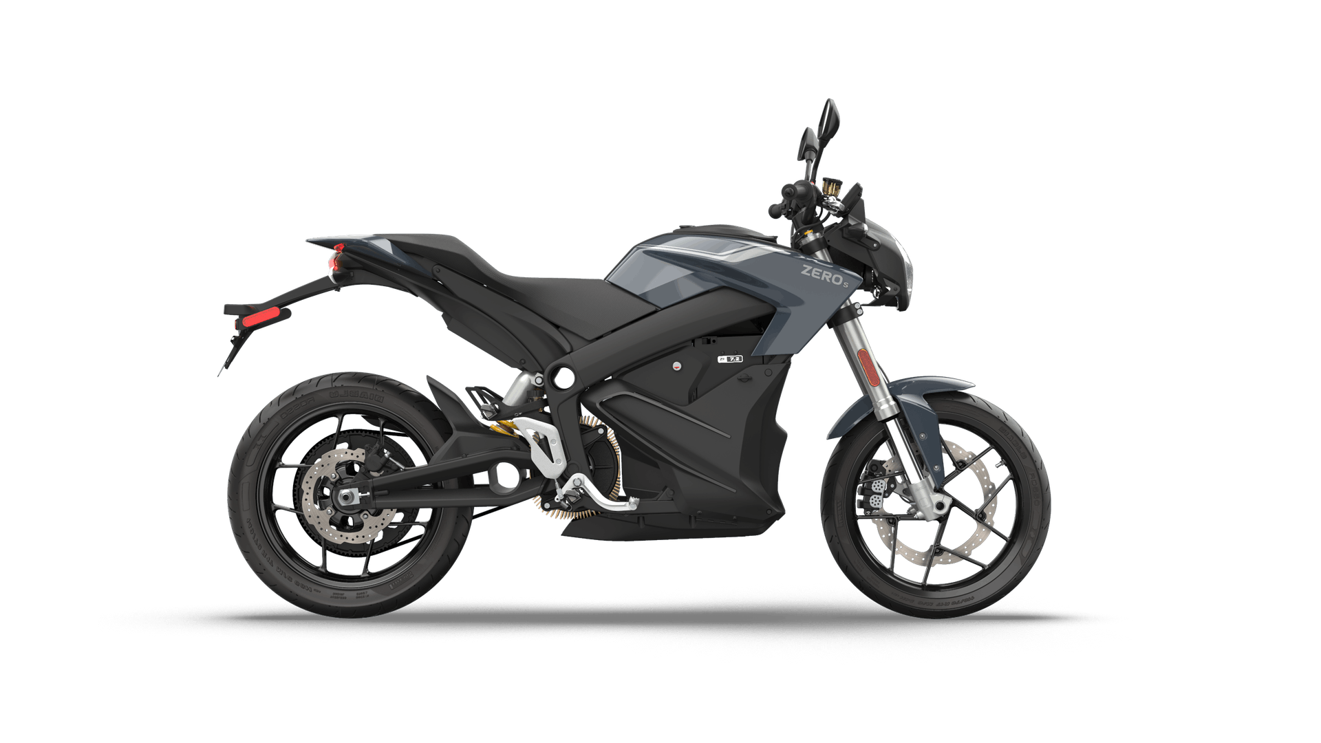 2022 Zero S electric motorcycle on white background