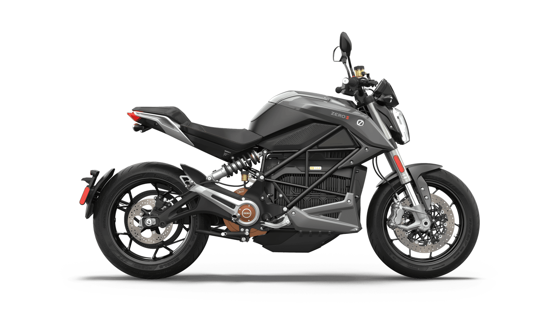 2022 Zero SR electric motorcycle on white background