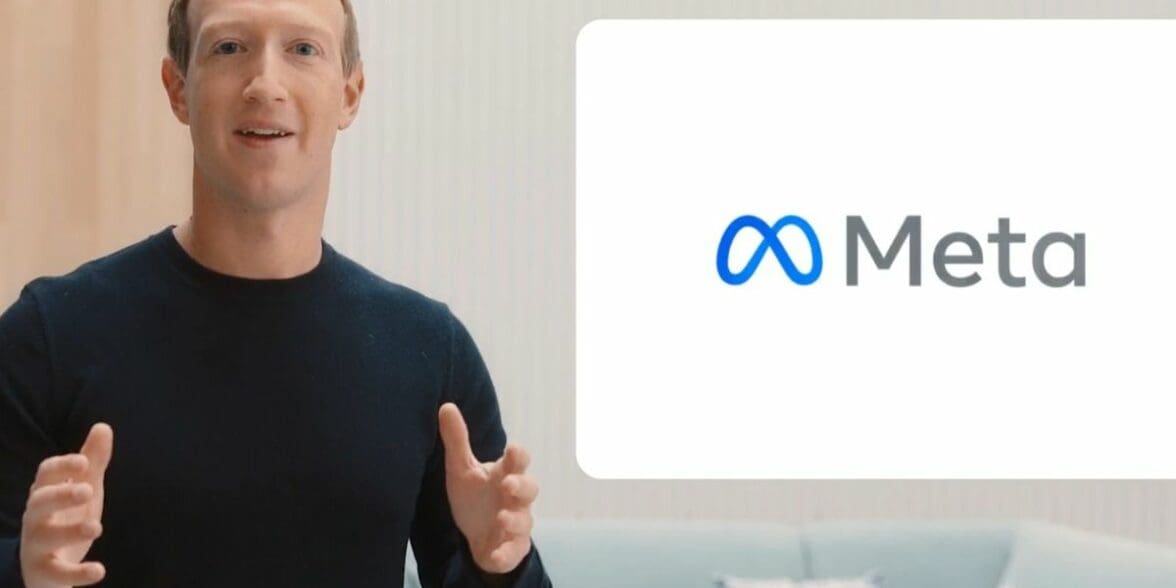 Mark Zuckerberg announcing the rebranding of Facebook to Meta