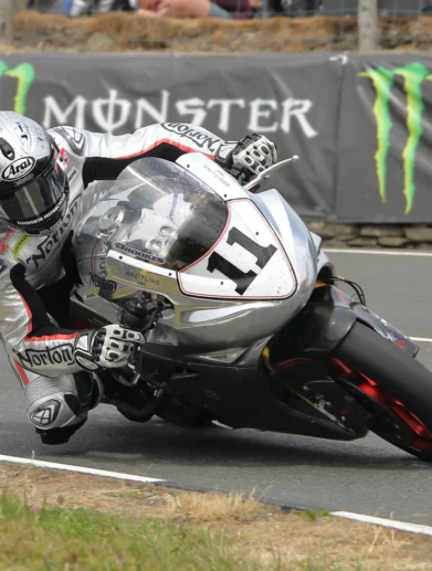 A view of Norton Motorcycles being ridden by iconic members of Norton's hall of fame