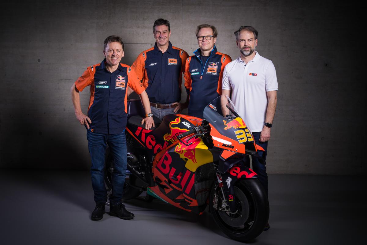 A view of the KTM RedBull Factory Racing Team 2021