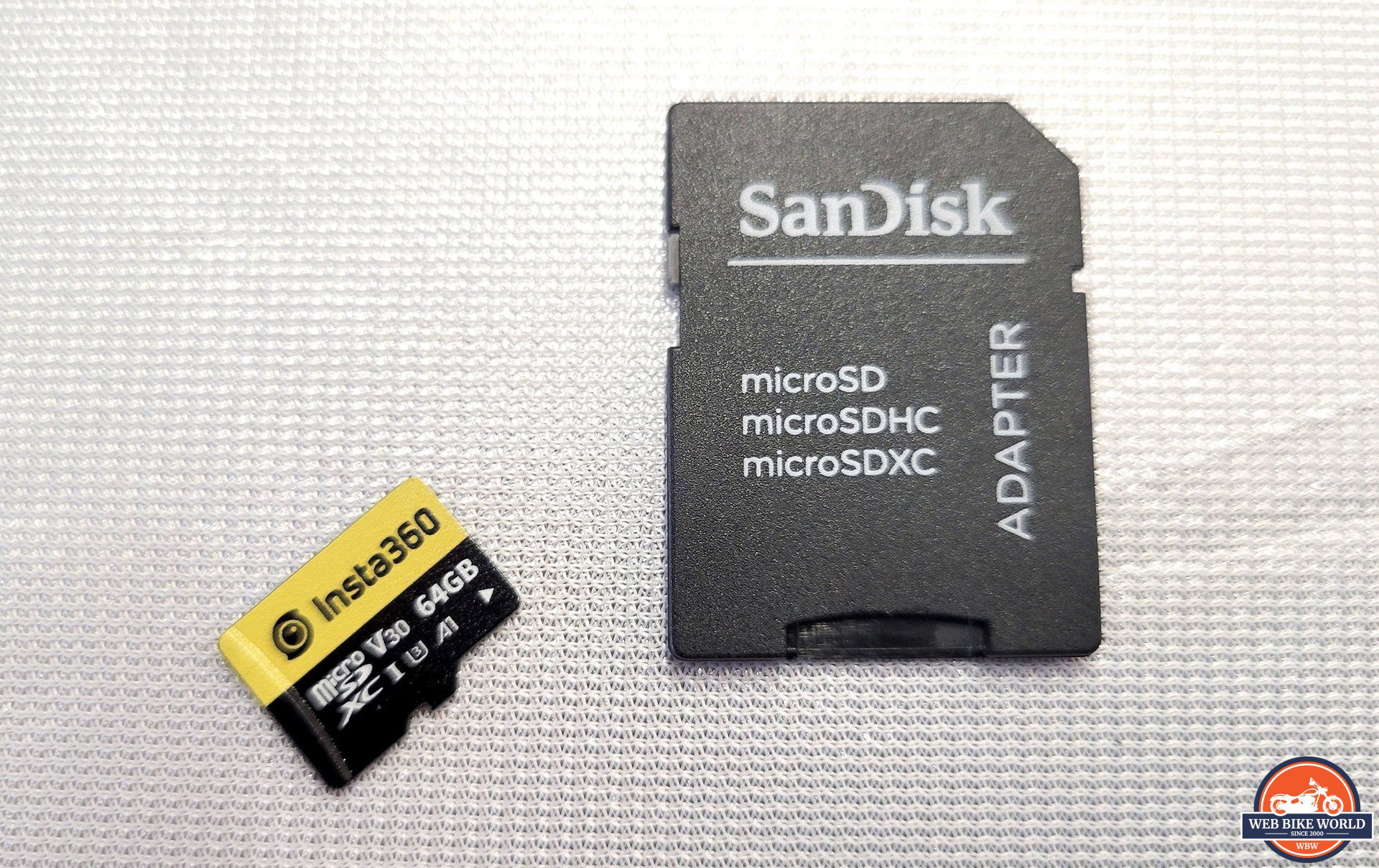 MicroSD card used with Insta360 One X2 Camera