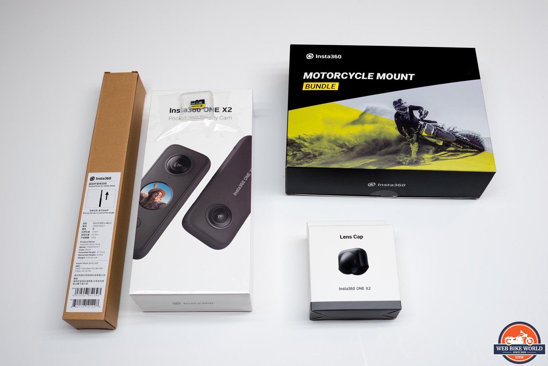 Packaging for the Insta360 One X2 Camera