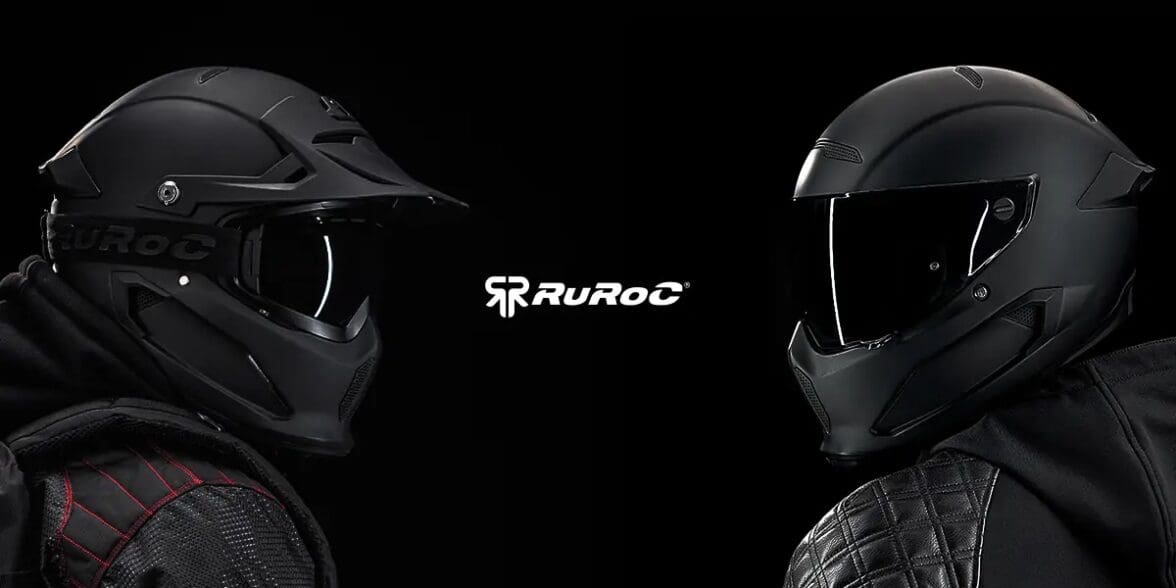 A side view of the current Ruroc Atlas helmet 3.0
