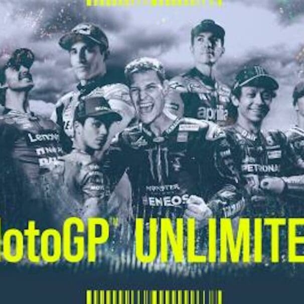 A view of the Unlimited docuseries, as well as shots of 2021 MotoGP