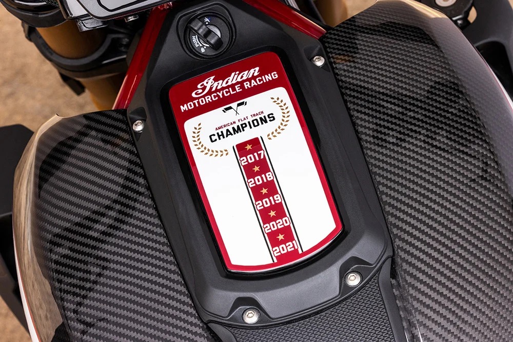 A view of the new 2022 Championship Edition FTR from Indian Motorcycles
