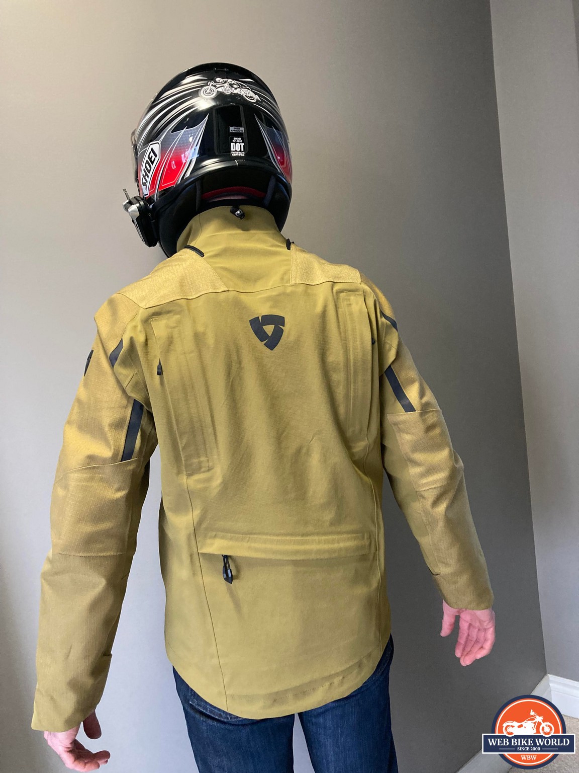Rear view of the Element jacket