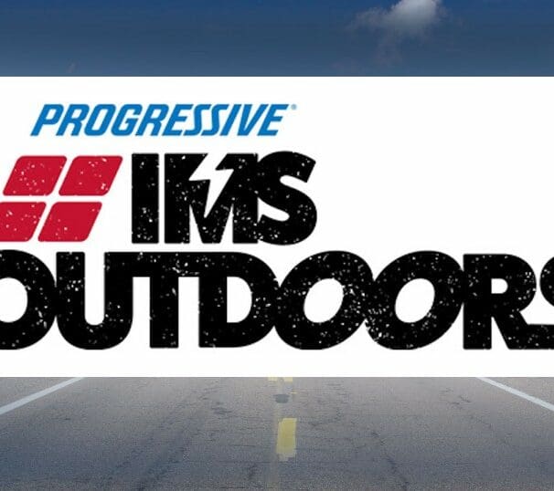 A view of the Progressive IMS Outdoors logo