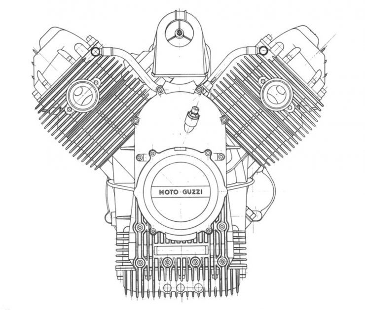 Moto Guzzi V7 engine diagram