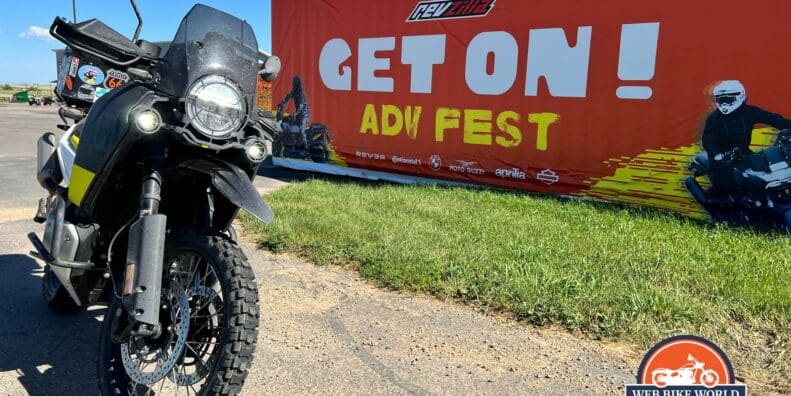 The welcome banner for GET ON! Adventure Fest Sturgis 2022!