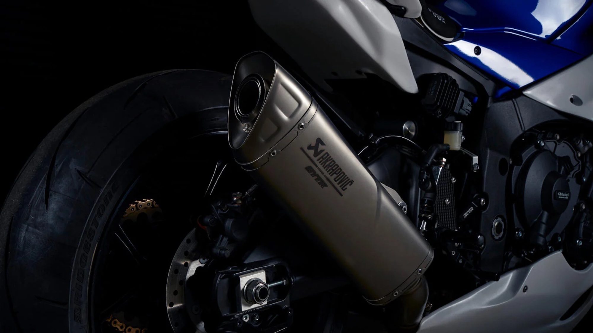 Yamaha's new machine: A track-only YZF-R1 GYTR and GYTRPro. Media sourced from MCN.