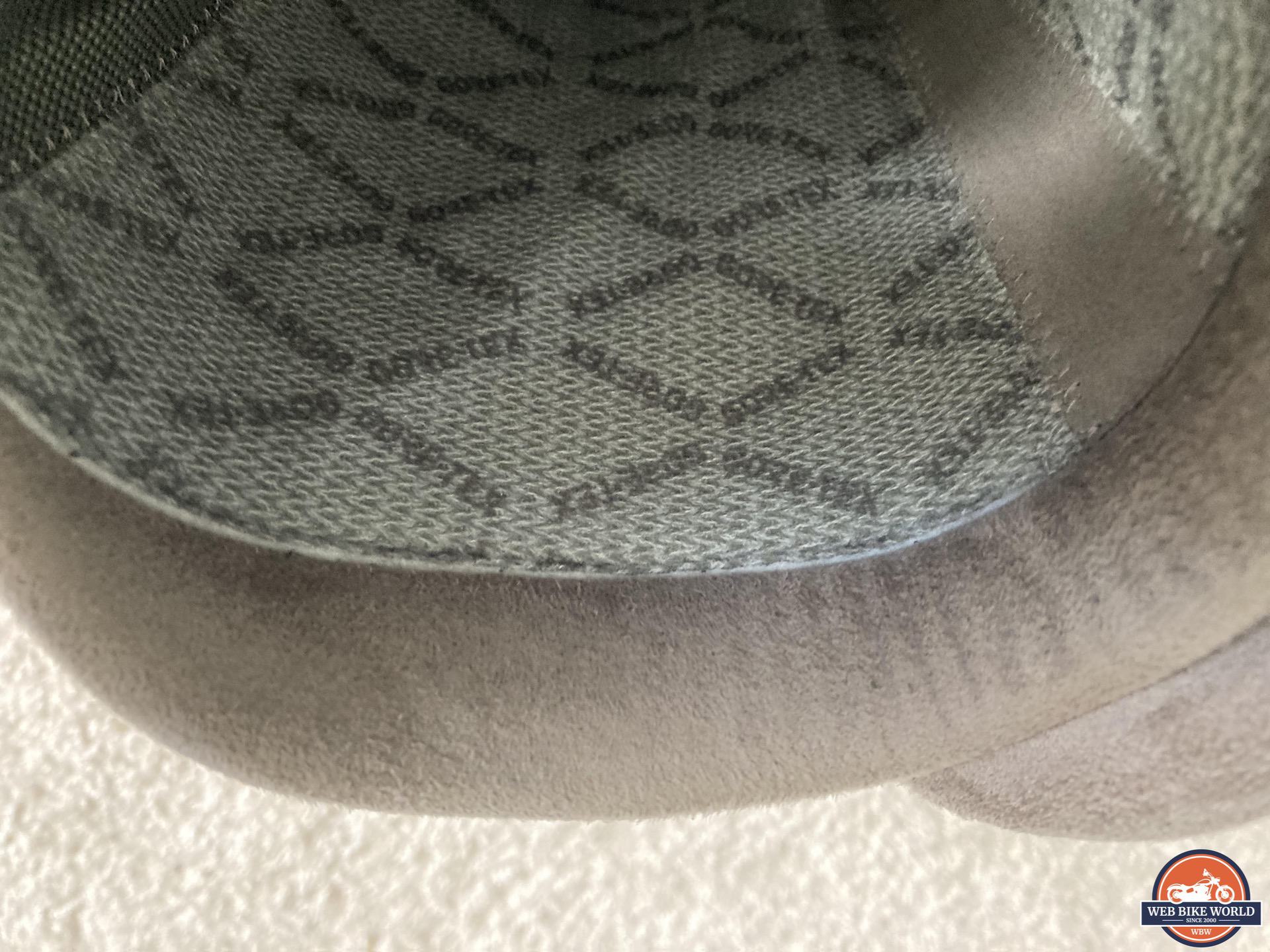 Interior lining of Daytona Road Star GTX Boots