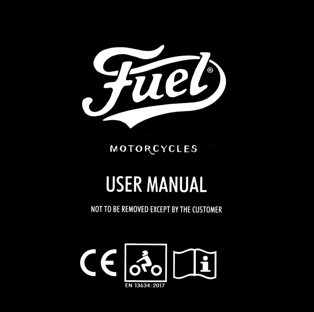 User manual cover for Fuel Dust Devil Boots