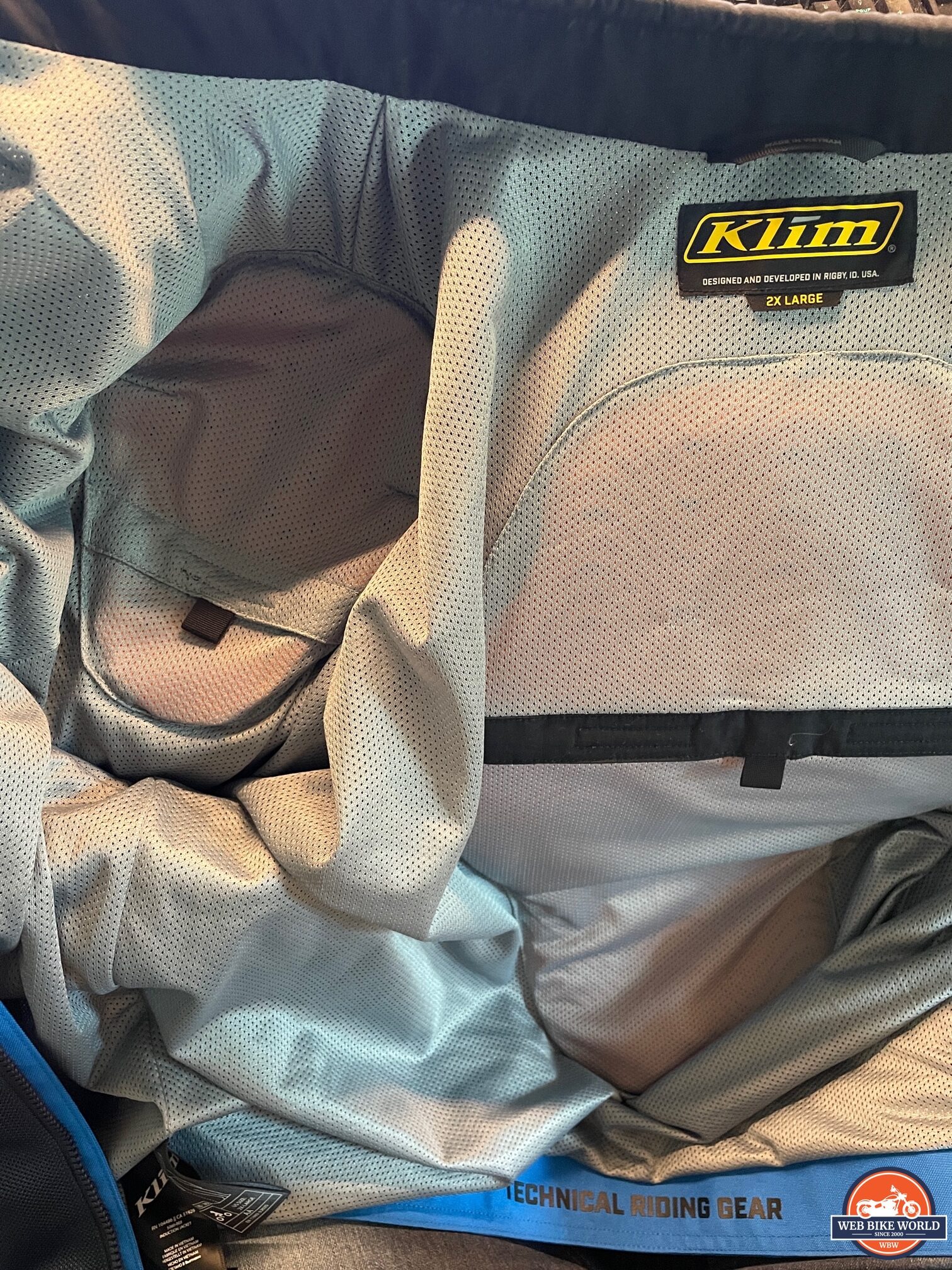 Inner lining of Klim Induction Jacket