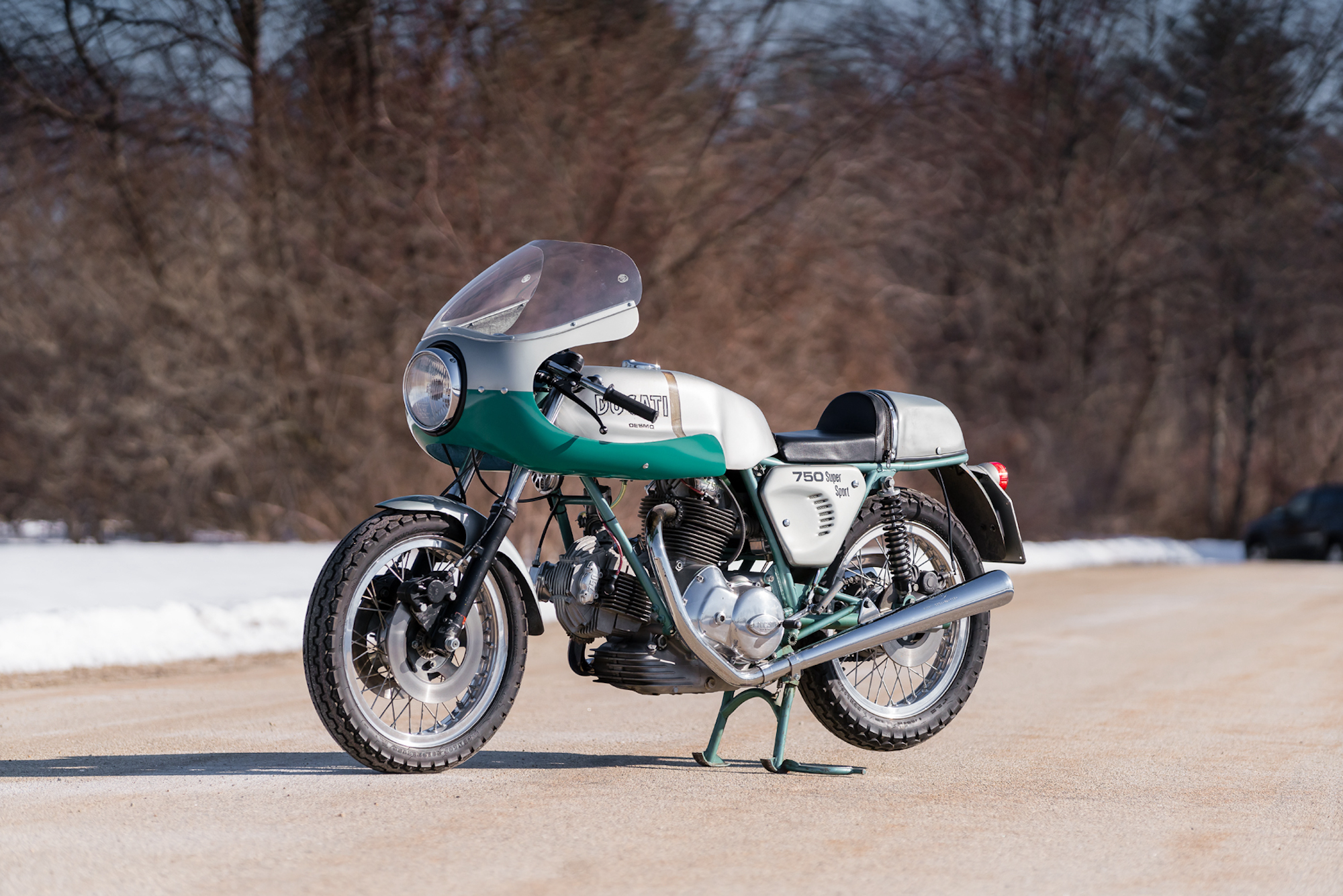 A 1974 Ducati 750SS - media used as an example. THIS IS NOT THE BONHAMS AUCTION MACHINE. Media sourced from the Hagerty Insider.