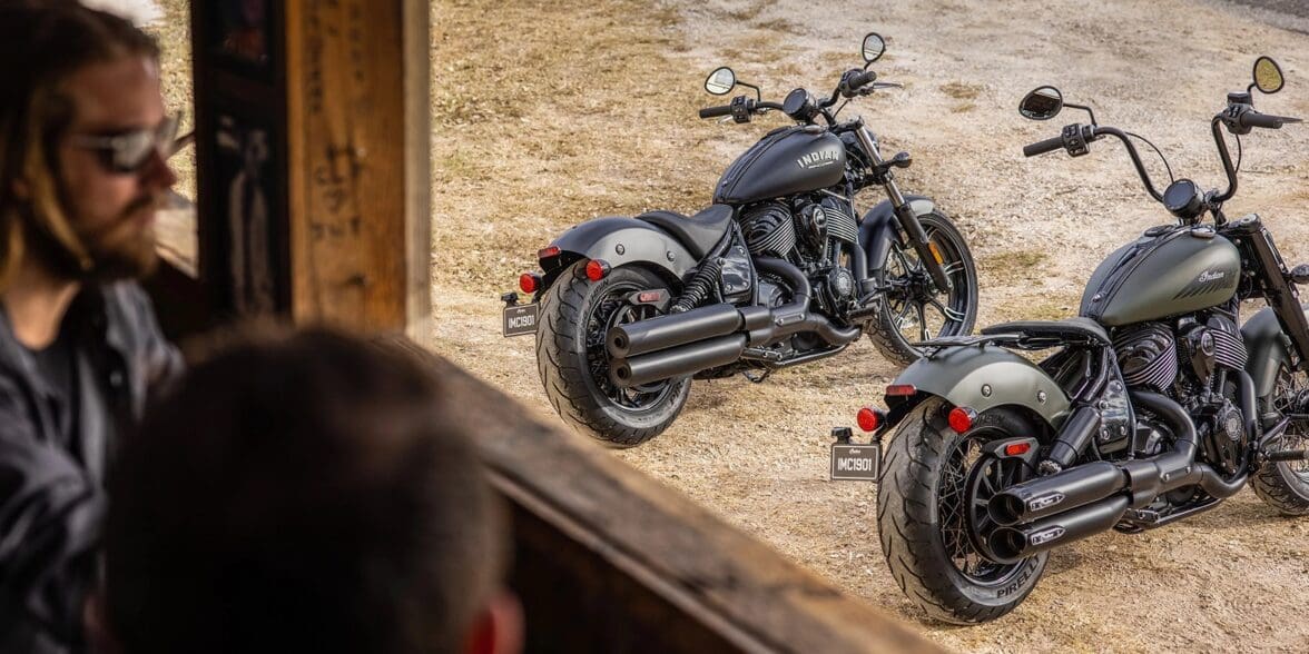 Indian's Chief Bobber Dark Horse. Media sourced from Indian Motorcycles.