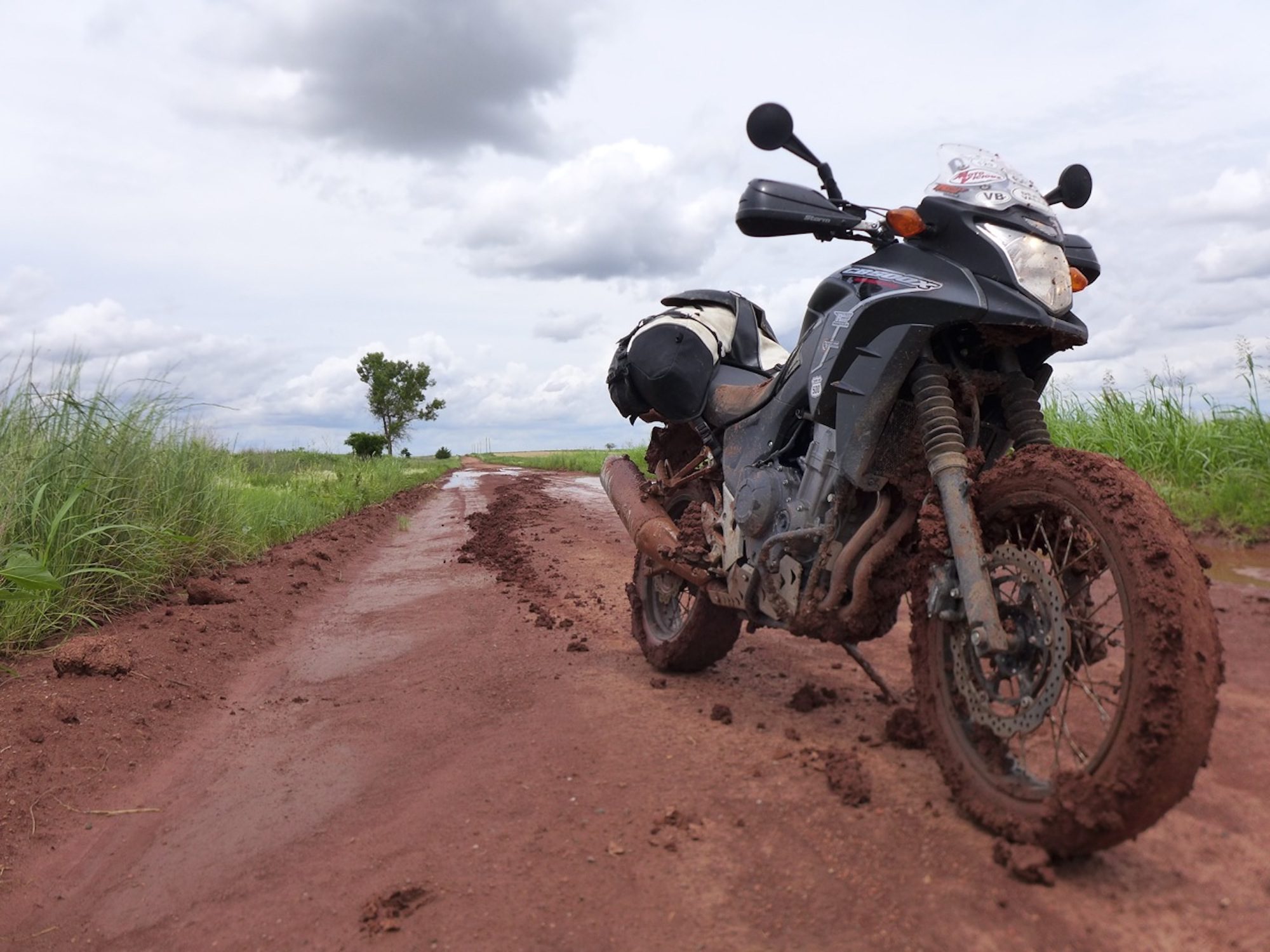 A bike in the throes of adventure. Pun intended. Media sourced from Adventure Rider Radio.