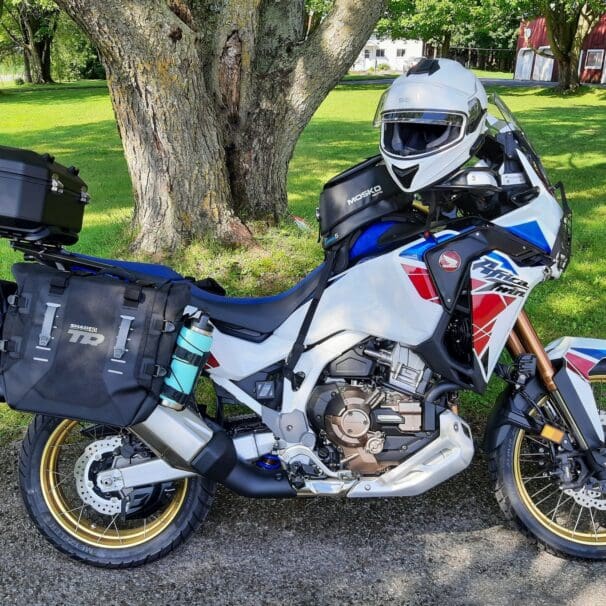 Motorcycle with Shad Terra Soft Adventure Luggage