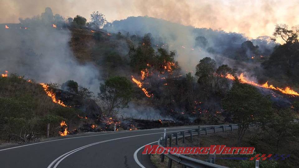 Oxley highway work bushfire