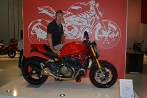 Troy Bayliss on Ducati Monster 1200 Brisbane Moto Expo Troy Bayliss on Ducati Monster 1200