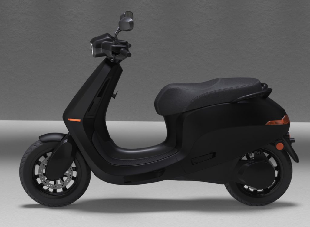 A side view of the Ola Electric S1 Scooter