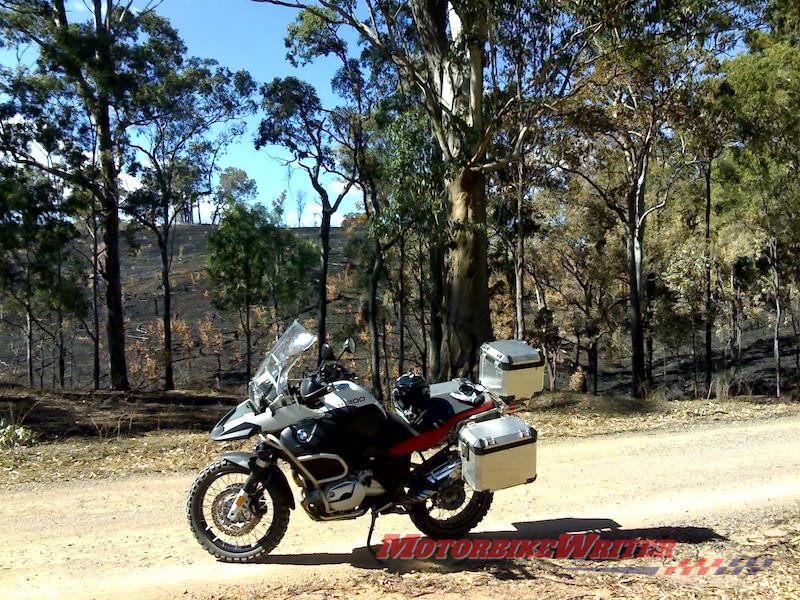 Bushfires BMW R 1200 GS crisis