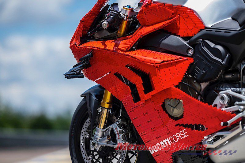 Lego fan builds life-size Ducati Panigale V4 R