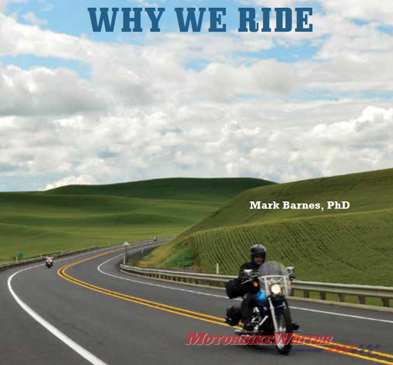 Book Why WE Ride author Mark H. Barnes