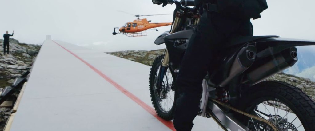 Tom Cruise in the new Mission Impossible 7 movie, prepping for the big jump! Media sourced from Tom Cruise's Twitter page.