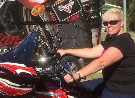 Debb Dagger 2WheelBabeRaids Babe Raid world record for women