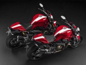 Striped Ducati Monsters panigale