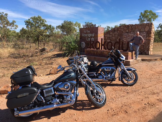 Canadian couple Diana and Loren Schroff of Brisbane are addicted to long distance motorcycle travel around Australia and their native North America.