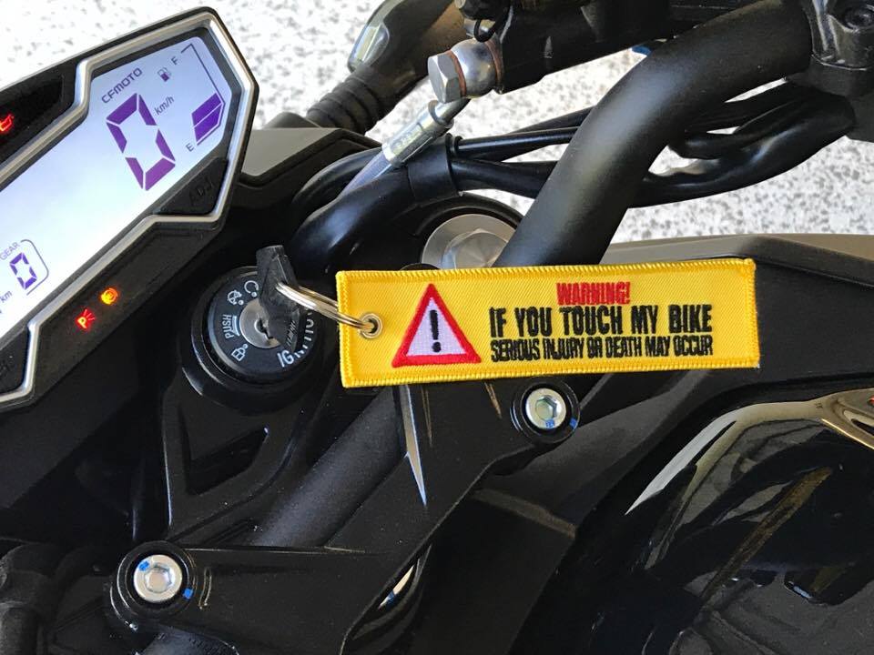 Motorcycle theft hot spots keyring thieves miserly CCTV drop