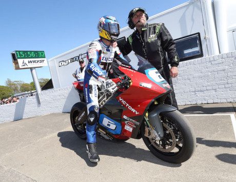 Guy Martin on the Victory motorcycles electric prototype Victory Charger