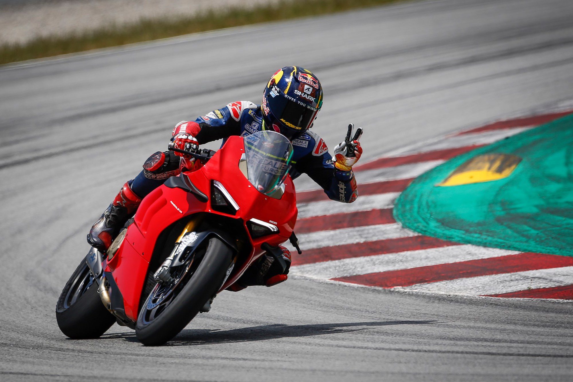 A racer with Michelin tyres raring to get on the circuit. Media sourced from Michelin's Facebook page for motorcycle tyres.