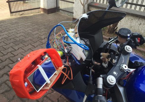 Zercado smart motorcycle mirrors first prototype