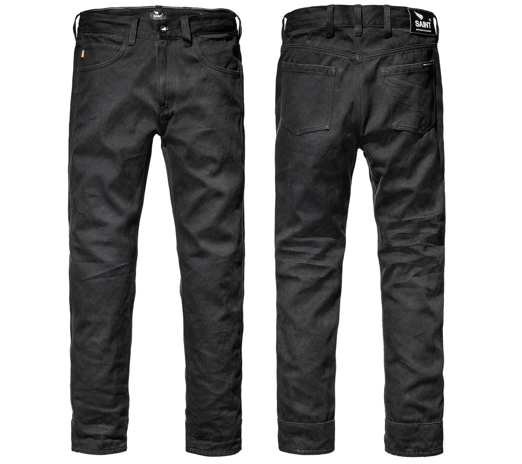 Saint Unbreakable Technical Black Denim Slim Fit Jeans