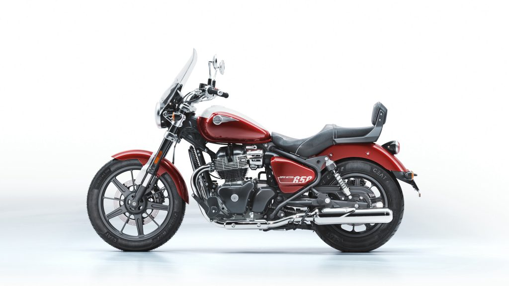 Royal Enfield's new middleweight cruiser, the Super Meteor 650 / Tourer. Media sourced from Royal Enfield's press release.