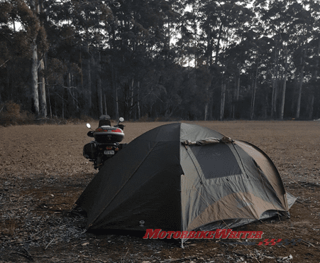 Camping tent coffee Jason Barton