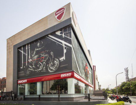 The largest Ducati store in the world is in New Delhi