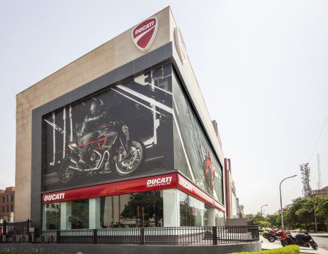 The largest Ducati store in the world is in New Delhi bikes
