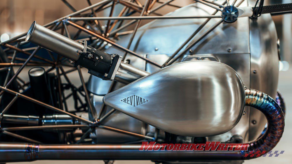 Revival Cycles Birdcage custom motorcycle big boxer