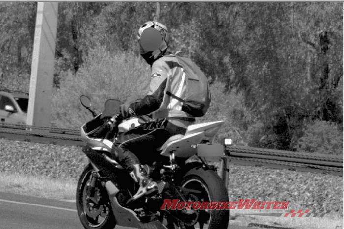 Rear facing speed camera road toll