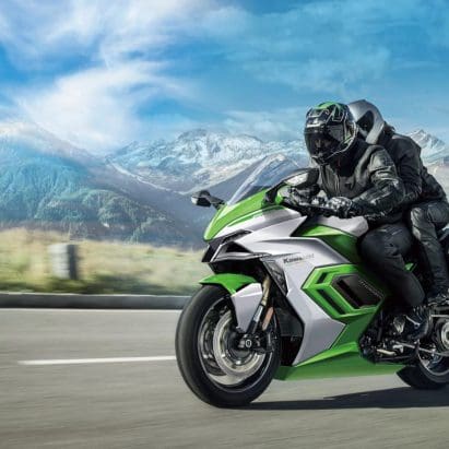 Kawasaki's hydrogen motorcycle, which has been christened as the "HySe," following a trademark application in Europe. Media sourced from CycleWorld.