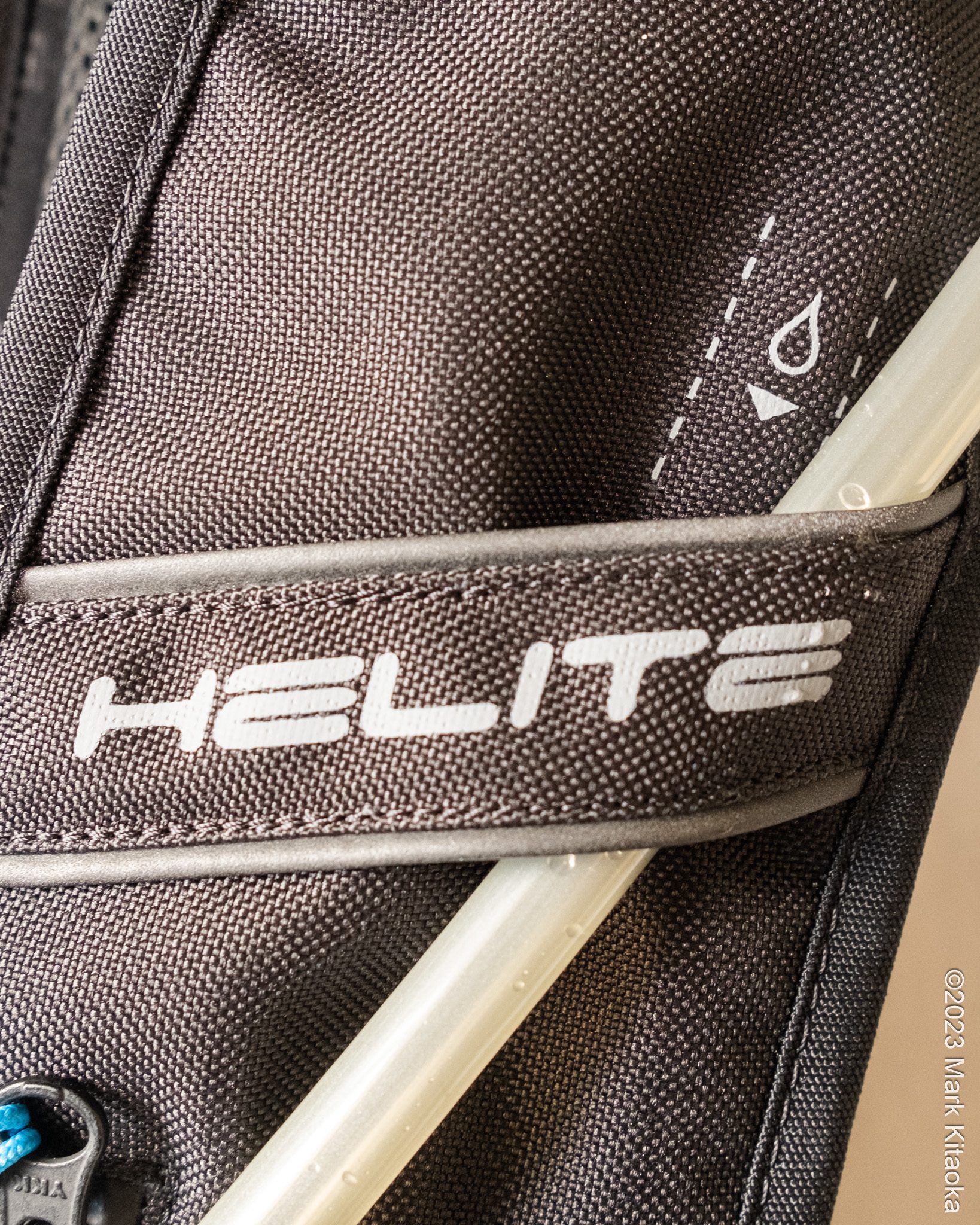 Closeup of Helite branding
