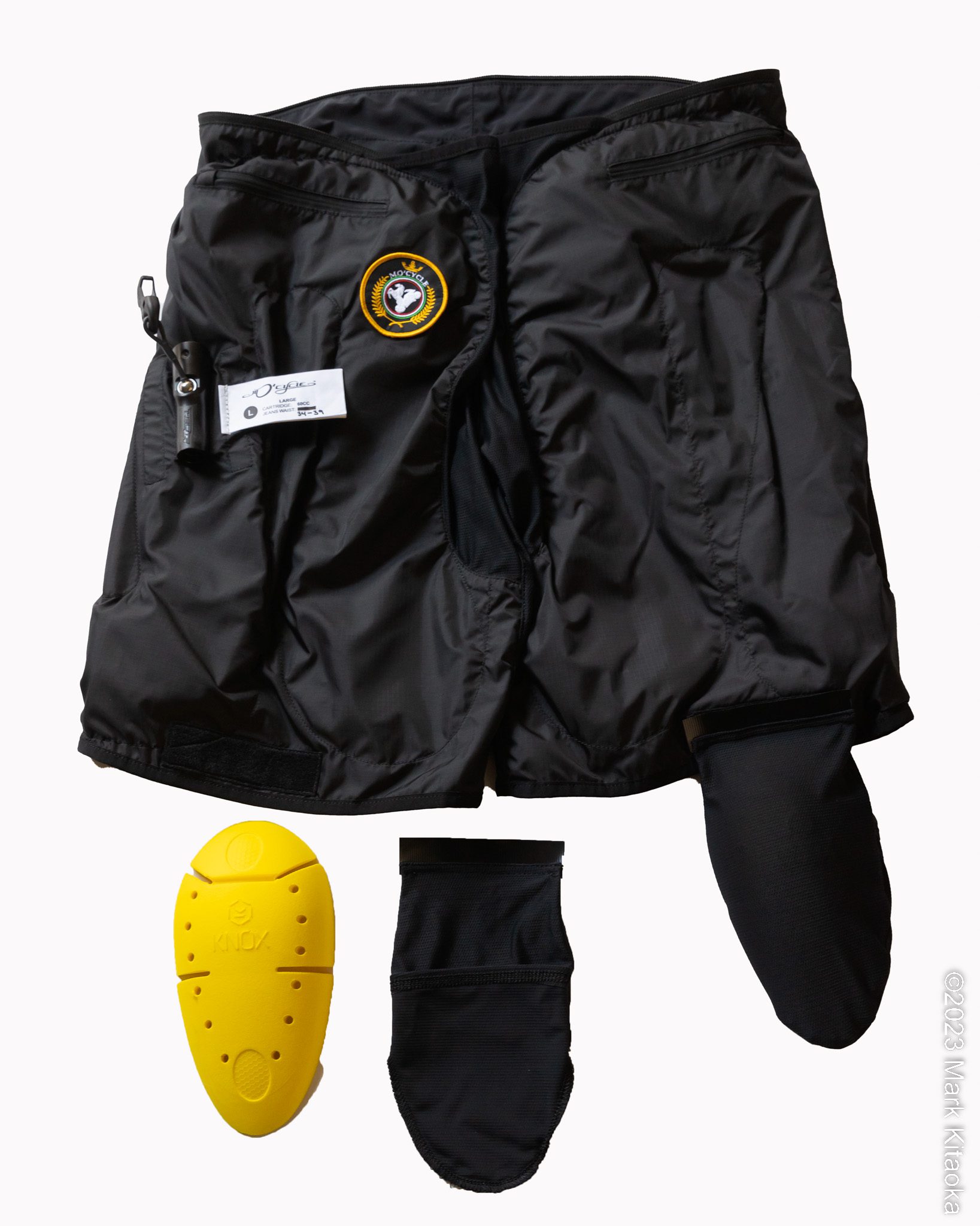 1级KNOX膝盖盔甲的Mo 'Cycle安全气囊裤子