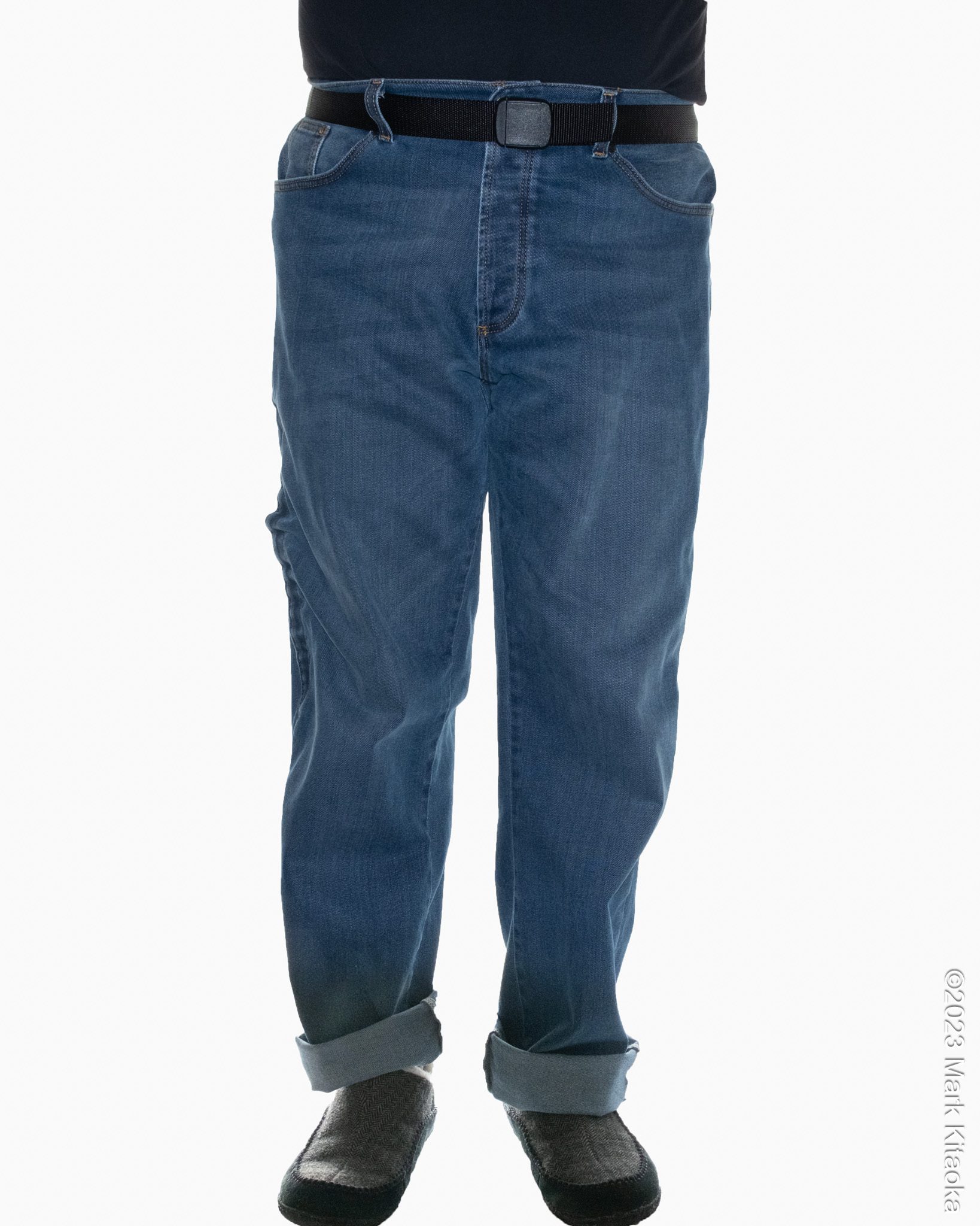 Front view of Mo’Cycle Airbag Pants