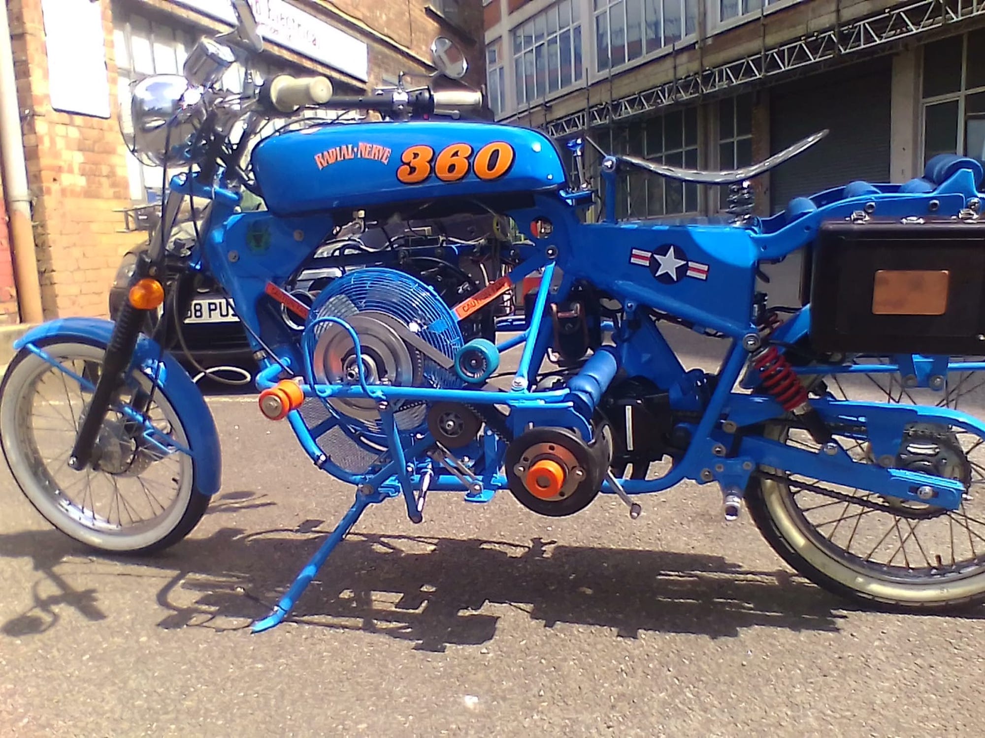 DFX Moto's Radial Nerve - a 7-cylinder radial-powered motorcycle that got to have some time in the spotlight at this year's DGR rides. Media sourced from DFX Moto’s Facebook page.