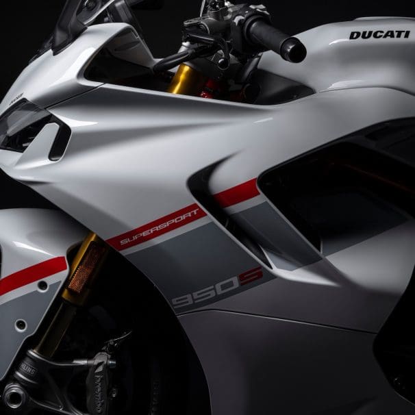 Ducati’s SuperSport 950 S "Stripe Livery" Color Scheme. Media sourced from Ducati's press release.