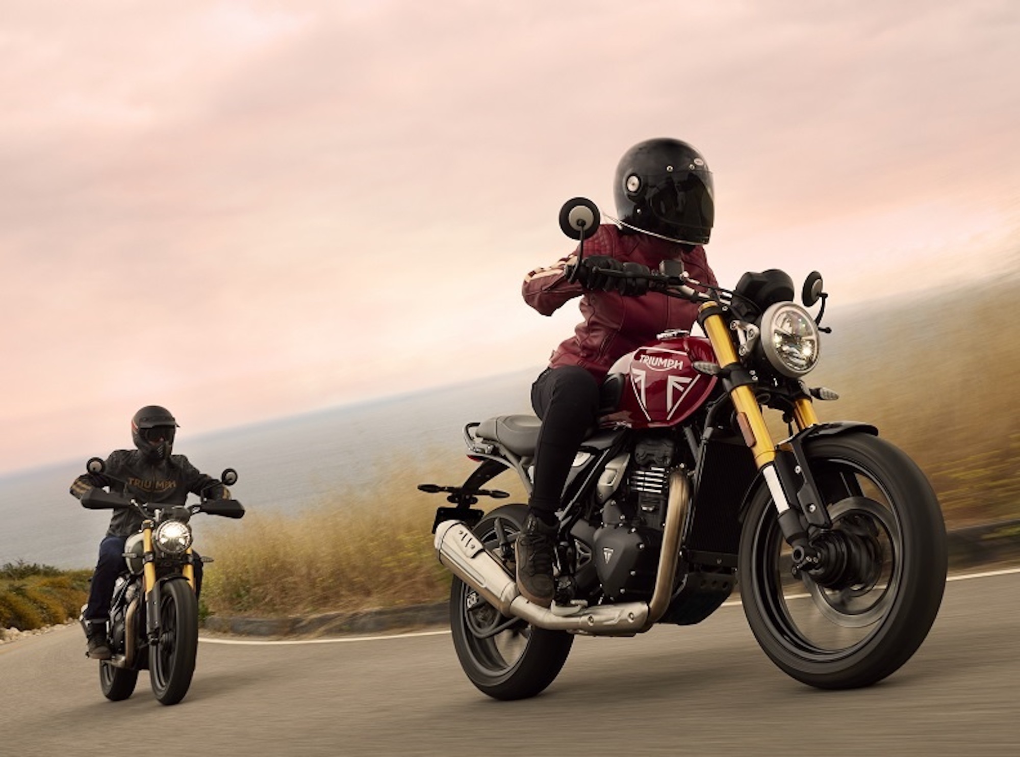 A prime view of Triumph's new 400cc beasties - the Speed 400 and Scrambler 400 X. Media sourced from Triumph.